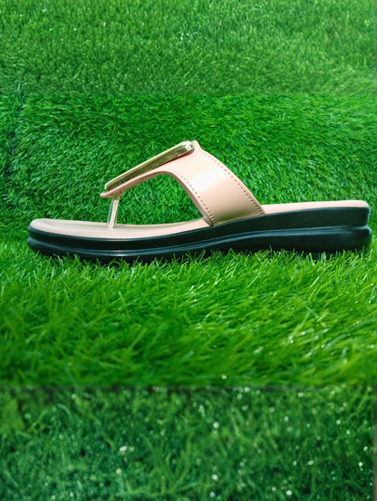 Soft Baby Pink Triangle Buckle Chappal